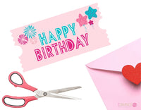 Girl's Happy Birthday Coupon Book {PINK}