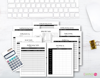 Classic Black & White Budget Binder {19 Pages}