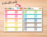 Password Tracker Printables {Bonus Fillable PDF}